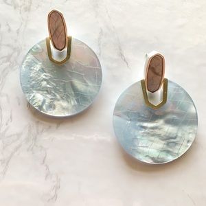 Kendra Scott Didi BSV Sky Blue Illusion Earrings